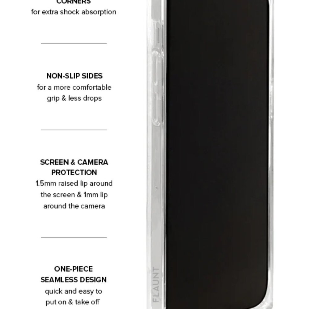 FLAUNT - Square iPhone 14 Pro Case (MagSafe) - Geo White Mother of Pearl - Picture 4 of 5